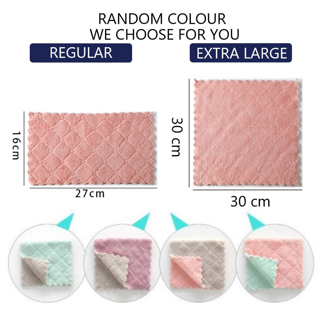 C&C Super Absorbent Dishwashing Towel Household Cleaning Towel Dish Cloth Microfiber kitchen Towel