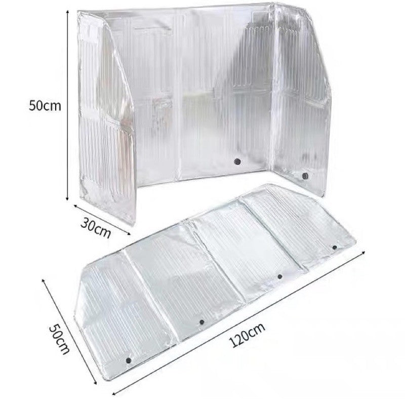 C&C Magnetic Pelindung Dapur Gas/Penghadang Percikan Minyak Oil Splash Guard Aluminum Foil Heat Resistant Stove Shield