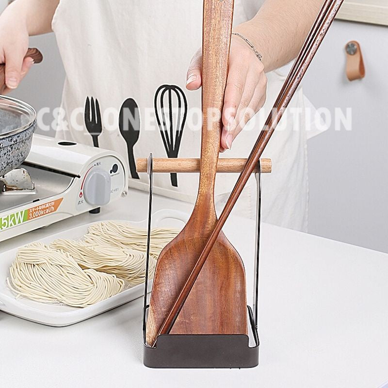 C&C Multifunction Pot Cover Holder Kitchen Utensil Holder Chopping Board Holder Rak Organizer Rack Penutup Periuk Nordic