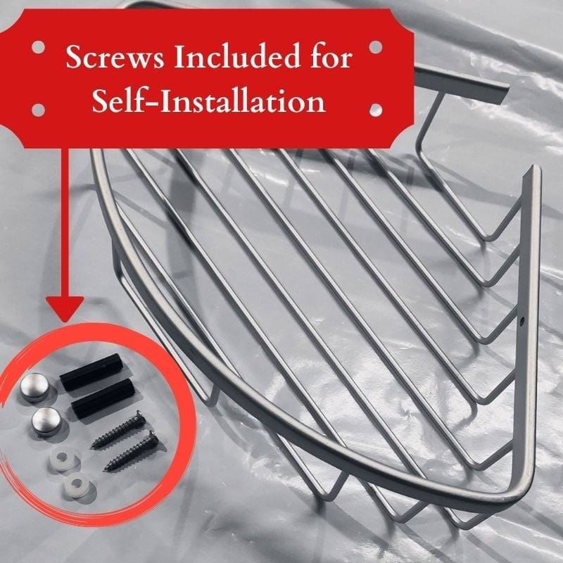Single Tier Aluminium Corner Shelf Rack Rak Tandas Rak Bilik