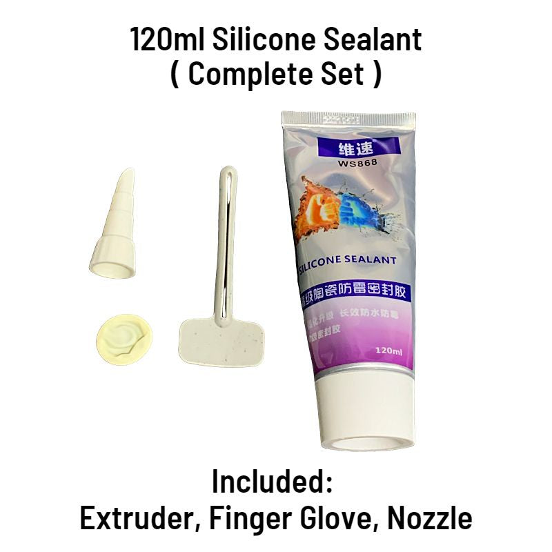 C&C 120ML Silicone Sealant Kitchen Sink Waterproof Anti-Fungal Anti-Darkening Edge Sealing Glue Mouldproof Sealant