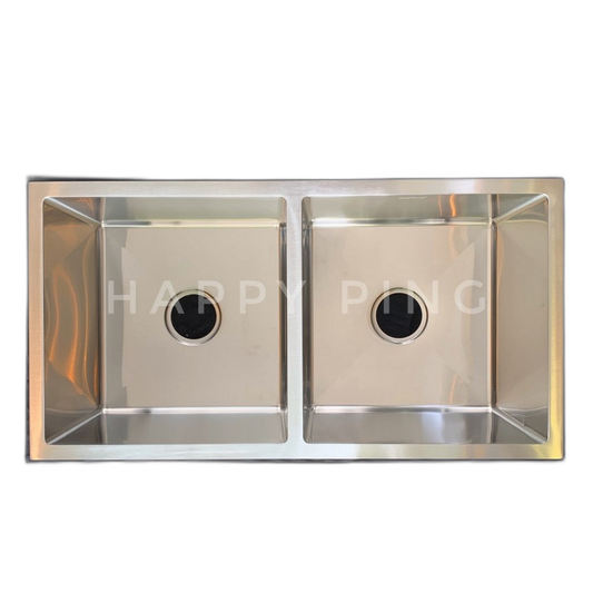 ECOYANG Handmade  860x450MM Double Sink *Included SUS304 Waste Strainer*