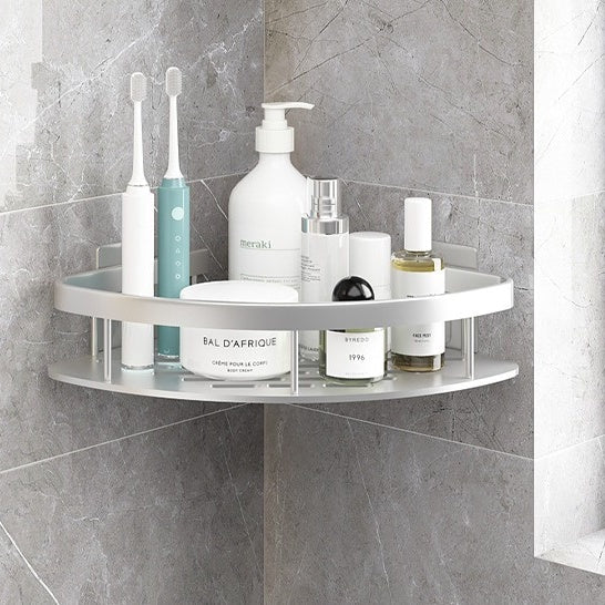 Single Tier Aluminium Corner Shelf Rack Rak Tandas Rak Bilik