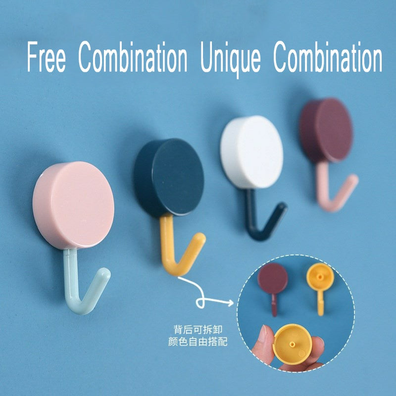 C&C Mop Holder Bathroom Toilet Broom Hanger Seamless Adhesive Wall Sticker Penyepit Mop Lantai dan Penyapu