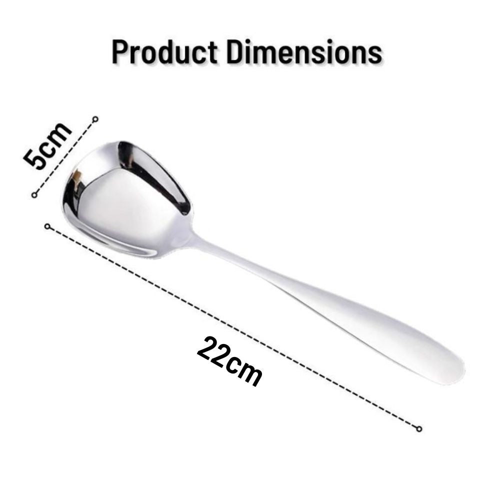 Premium Stainless Steel Serving Spoon Large Dinner Spoon Thicken Buffet Serving Spoon Sharing Spoon 22cm