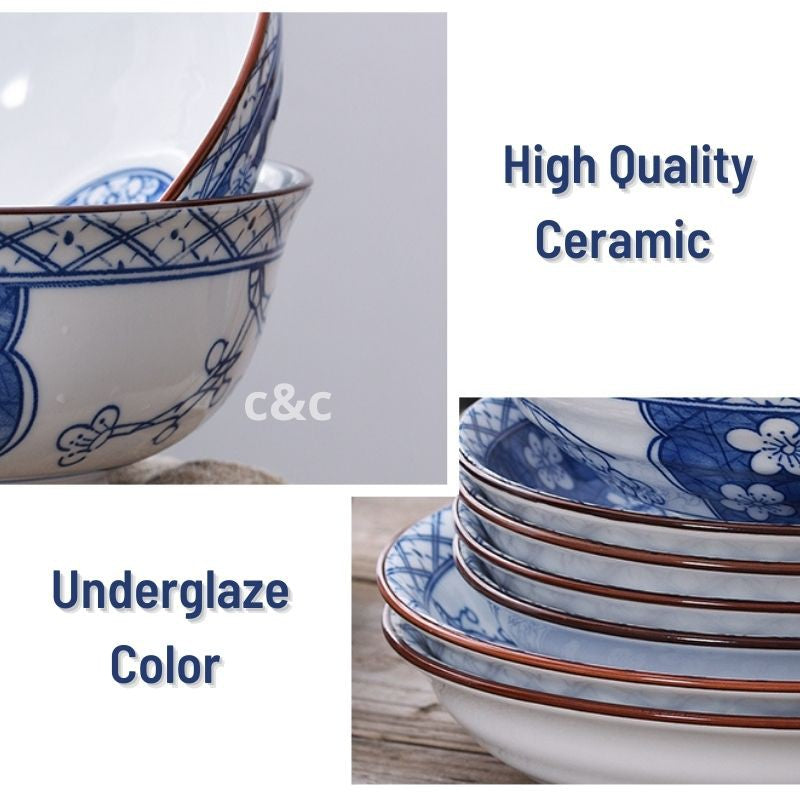 Nordic Japanese Style Ceramic Bowl/ Dining Bowl/ Soup Bowl/ Big Bowl 20cm 038