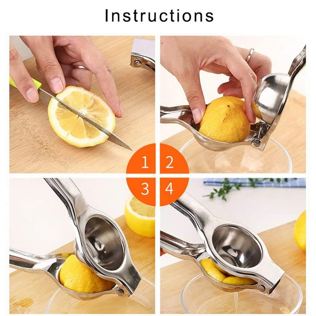 High Quality Stainless Steel Pemerah Jus Buah Manual Juicer Lemon Squeezer Fruits Squeezer Hand Manual Juicer Bar Tools