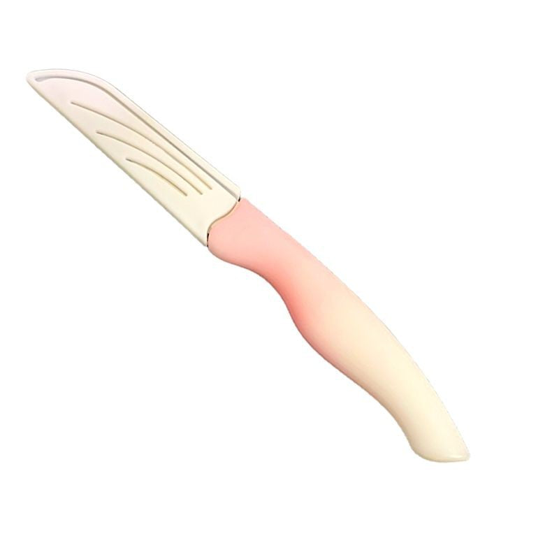 Portable Fruit Knife Stainless Steel Fruits Vegetables Kitchen Knife with Cover Multi-function Peeler