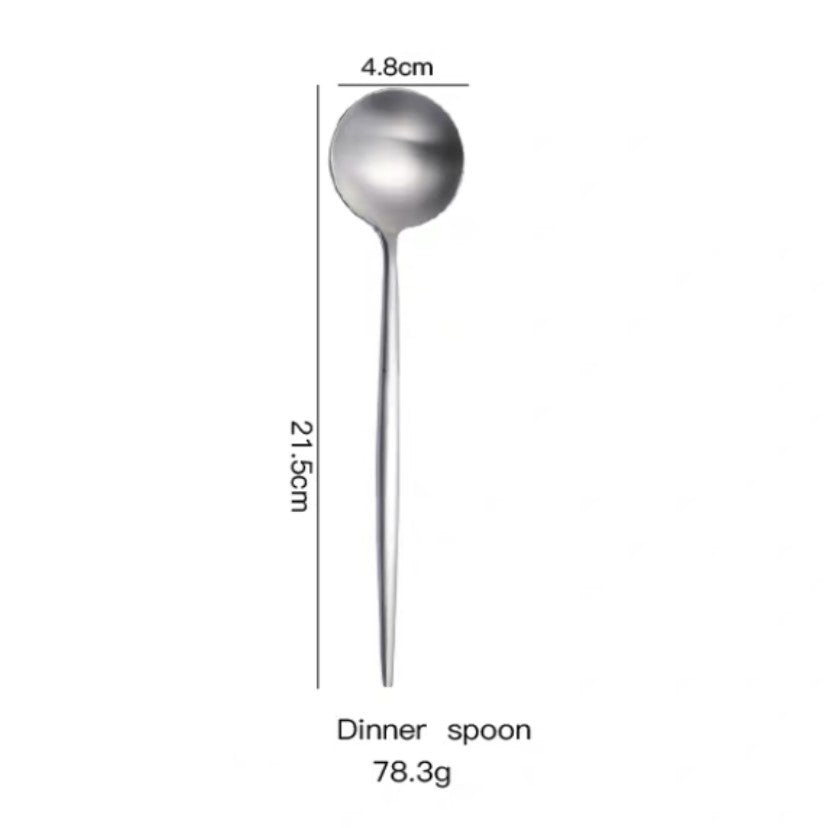 Premium Stainless Steel Serving Spoon Large Dinner Spoon Thicken Buffet Serving Spoon Sharing Spoon 22cm