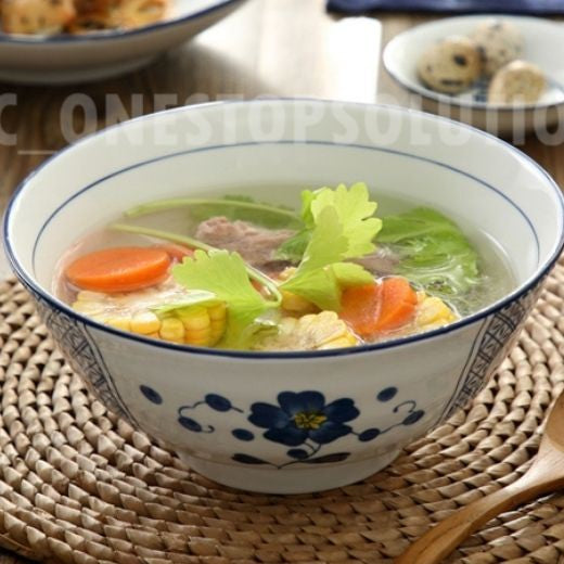 Nordic Japanese Style Ceramic Bowl/ Dining Bowl/ Soup Bowl/ Big Bowl 20cm 038