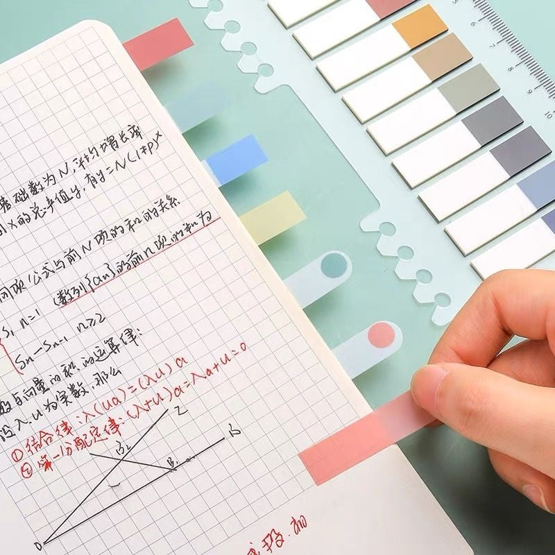 C&C Morandi Sticky Note 200pcs Colorful Memo Pad Lable Sticker Bookmarks Notepad School Office Stationery door gift