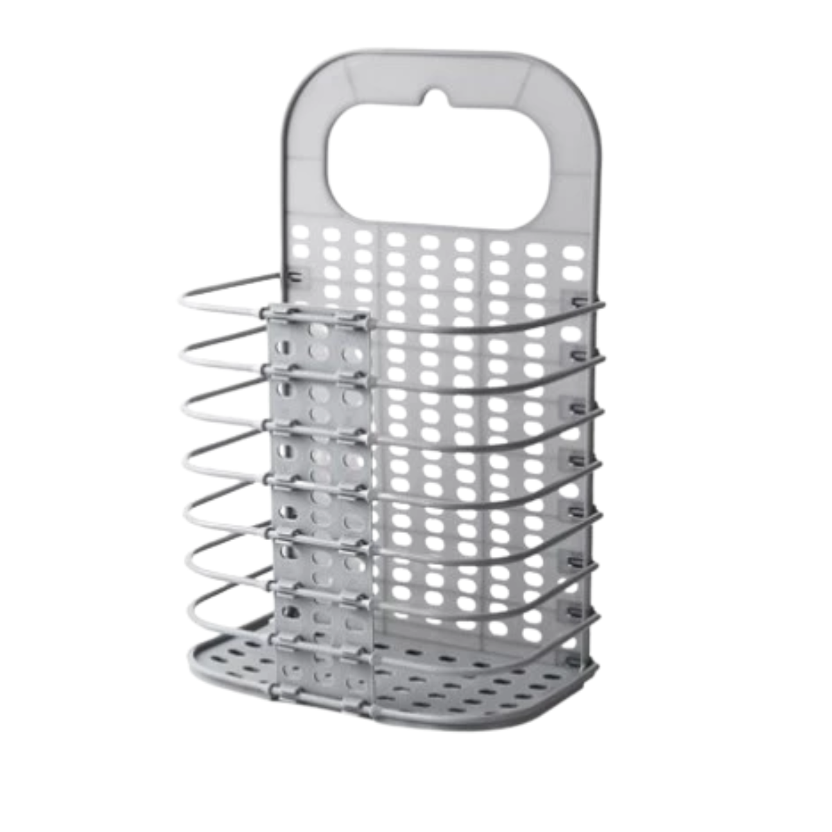 Foldable Wall Hanging Laundry Basket Clothes Organiser With Stand Toys Storage Snacks Storage 27*15*46CM