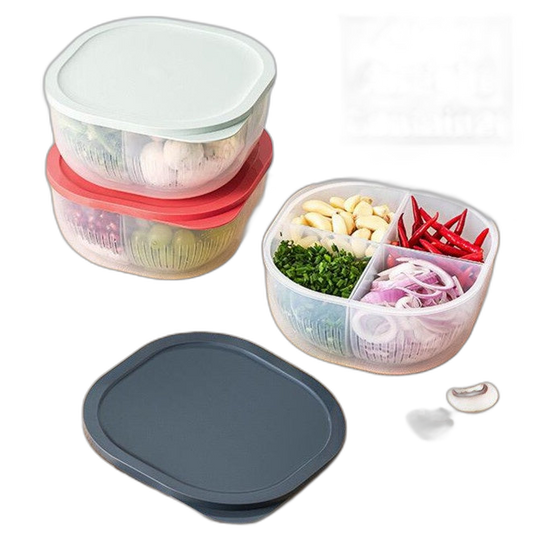 Fridge Storage Box Food Container With Lid Containers Bekas Lauk Peti Sejuk Kitchen Drain Box