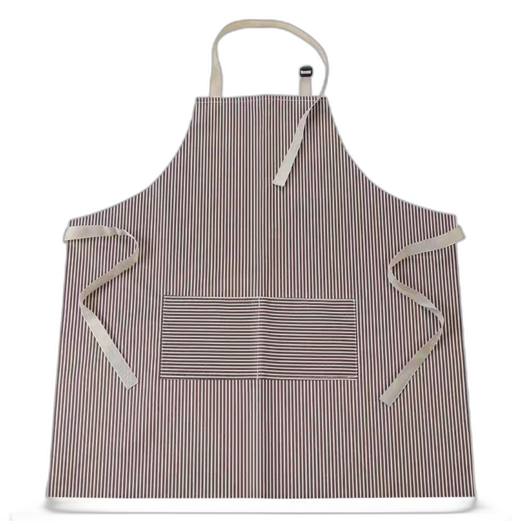Kitchen anti-oil waterproof apron women sleeveless apron with pocket