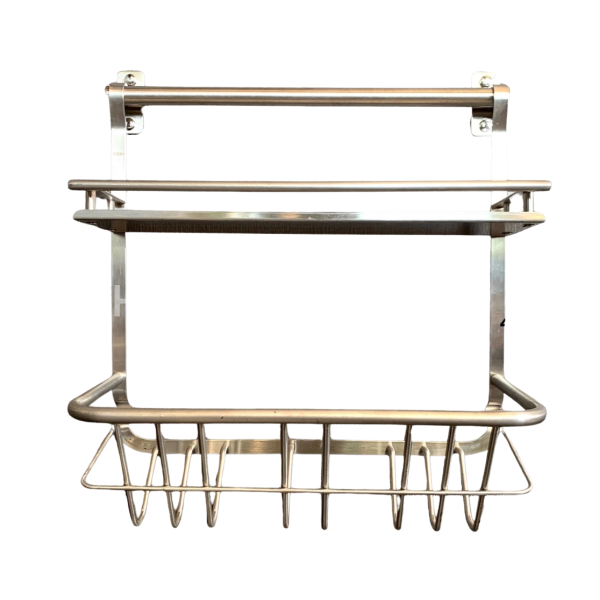 KLESTON SUS 304 STAINLESS STEEL ONE LAYER MULTIPURPOSE SHELF WITH BASKET