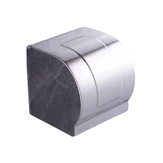 LARGER Solid SUS304 Stainless Steel Toilet Paper Holder Bathroom Tissue Box Wall Mounted Toilet Paper Roll Box C&C_ONE