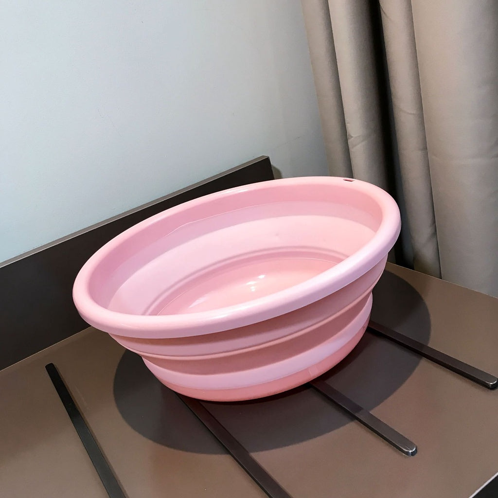 Multipurpose Collapsible Foldable Wash Travel Basin Collapsible Folding Basin Travel Face Washing Bucket