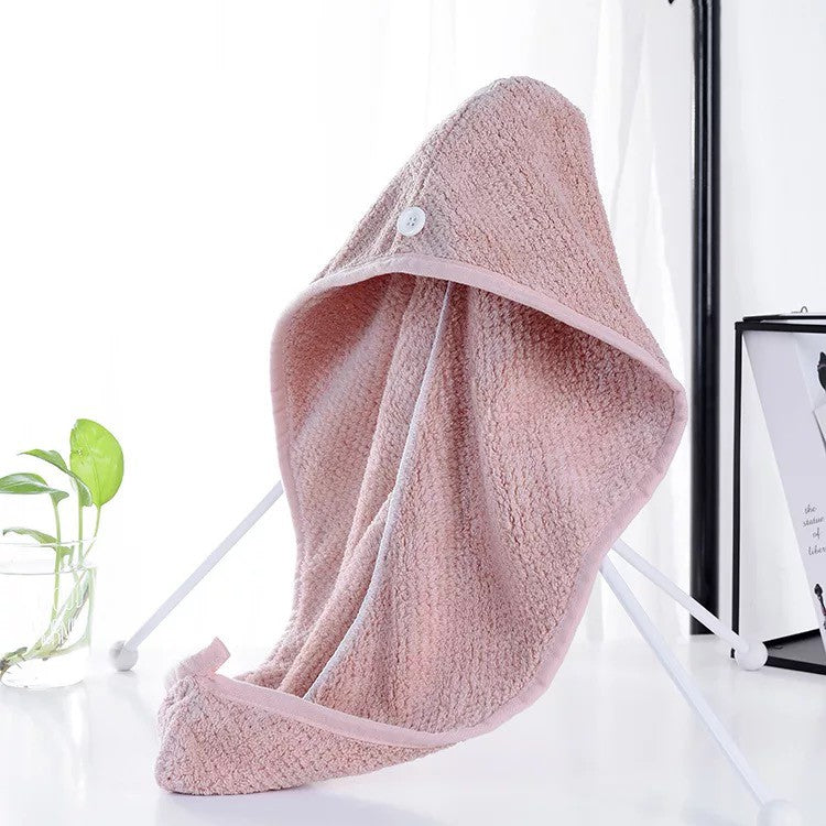 C&C Super Absorbent Shower Cap Quick Dry Towel Hair Dry Twist Hair Turban Towel Microfiber Hair Wrap Tuala Rambut