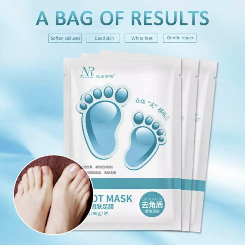 1Pair Exfoliating Foot Mask Remove Dead Skin Feet Mask Kaki Peeling Foot Mask Foot hand mask Care