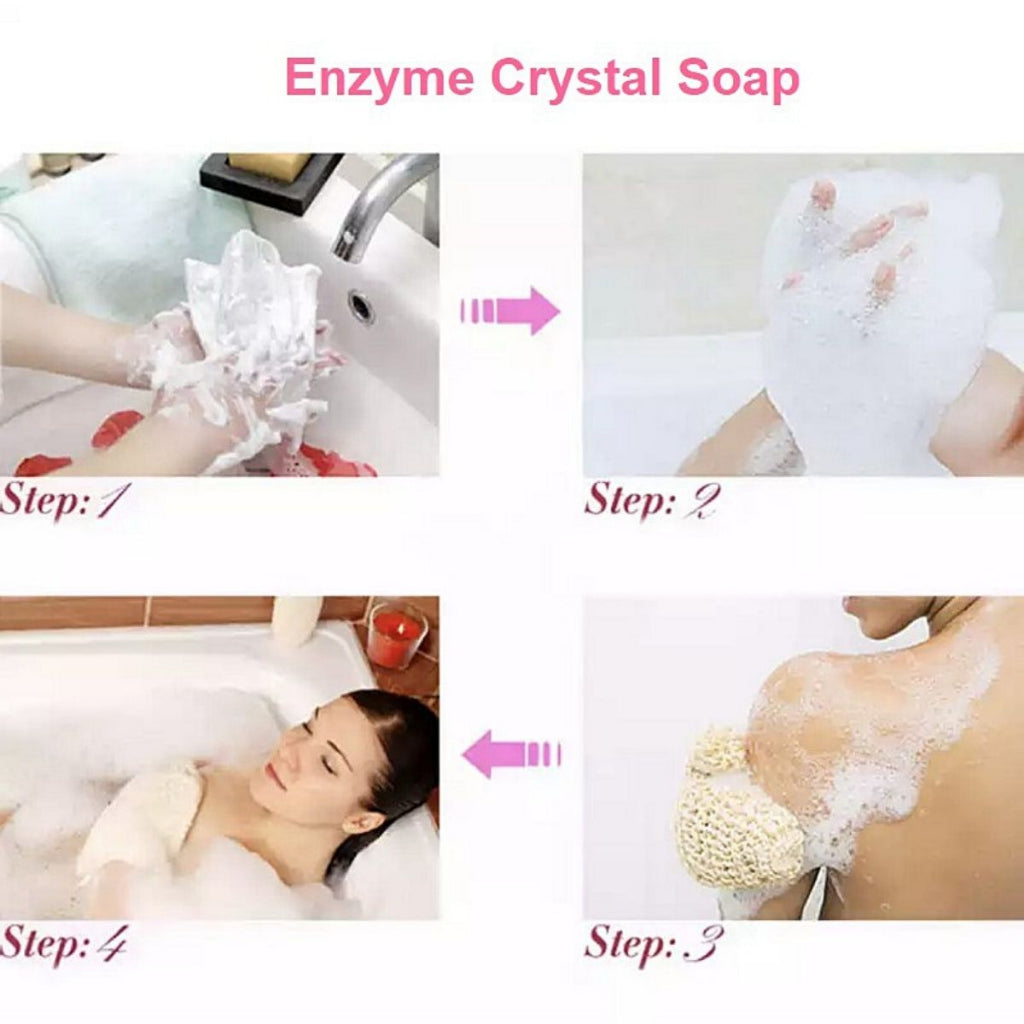 Active Enzyme Crystal Whitening Soap Charming Effective Body Sabun Pencerah Pemutih Badan