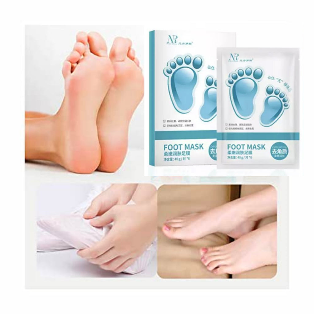 1Pair Exfoliating Foot Mask Remove Dead Skin Feet Mask Kaki Peeling Foot Mask Foot hand mask Care