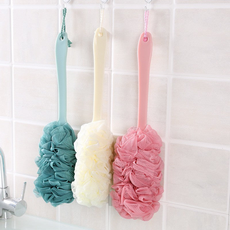 C&C Long Handle Bath Shower Brush Back Scrubber Body Brush Massage Sponge Berus Mandi