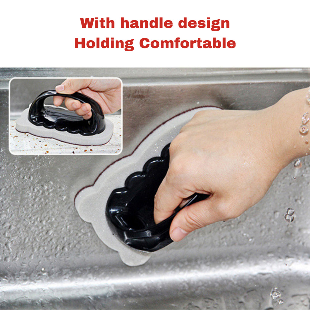 C&C Nano Sponge Emery Magic Eraser Sponge with Handle Kitchen Household Carborundum Eraser