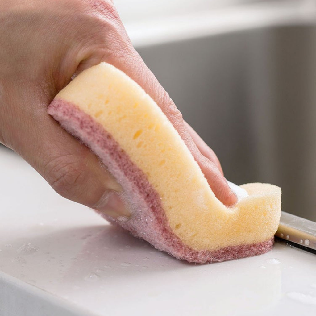 2PC Cute Creative Dishwashing Sponge Cloud Shape Sponge Reusable Household Sponge Span Basuh Cuci Pinggan
