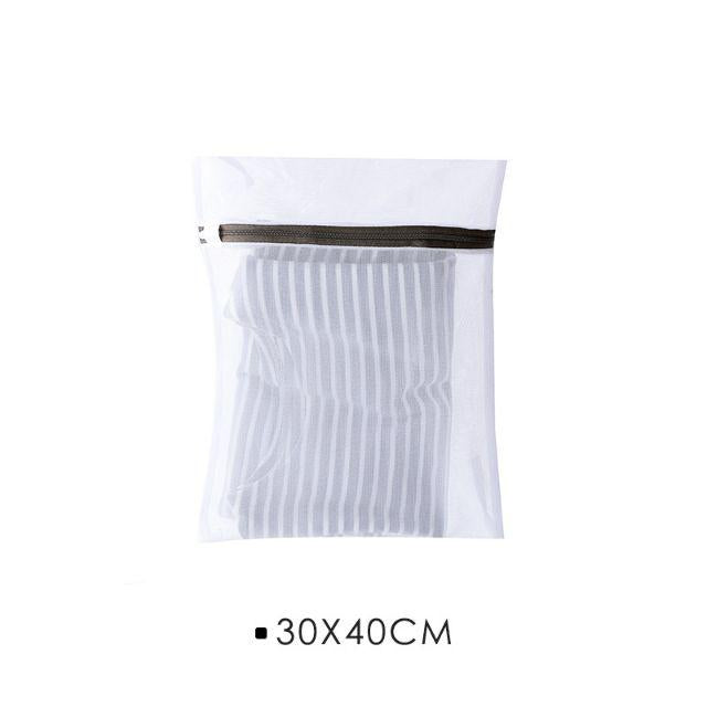 C&C Laundry Bag Set Thick Fine Mesh Washing Machine Bag Zipper Net Travel Bag Wash Pouch Clothes Bra Beg Cuci Baju