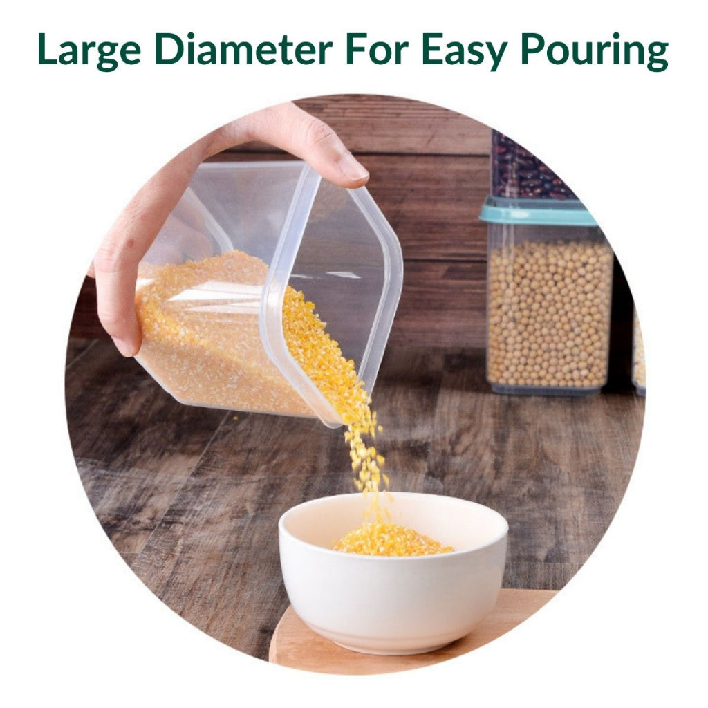 C&C 9pcs/set Food Storage Box Airtight Container With Cover Multigrain Storage Sealed Tank Food Storage Container