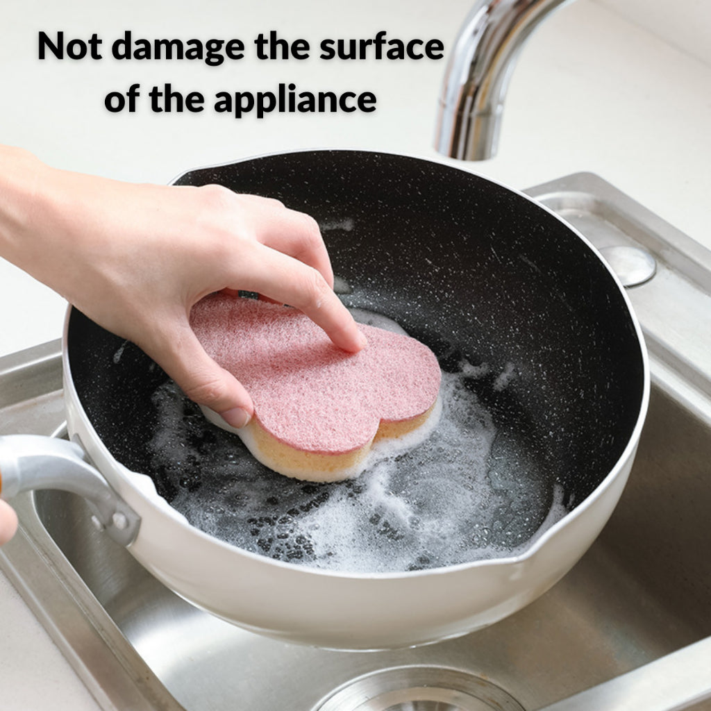 2PC Cute Creative Dishwashing Sponge Cloud Shape Sponge Reusable Household Sponge Span Basuh Cuci Pinggan