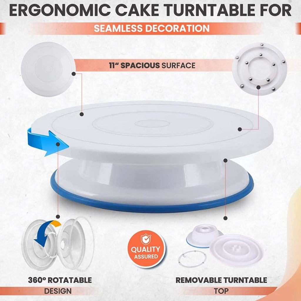 11 Inch Cookies Decorating Mini Turn Table Mini Spinning Cake Decorating Stand Baking Tools