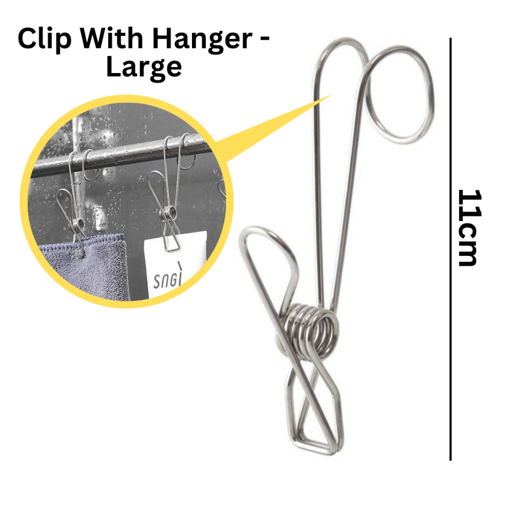 20pcs Stainless Steel Laundry Clips Anti Rust Clothes Peg Windproof Clamp Hanging Clips Lots Cloths Clip