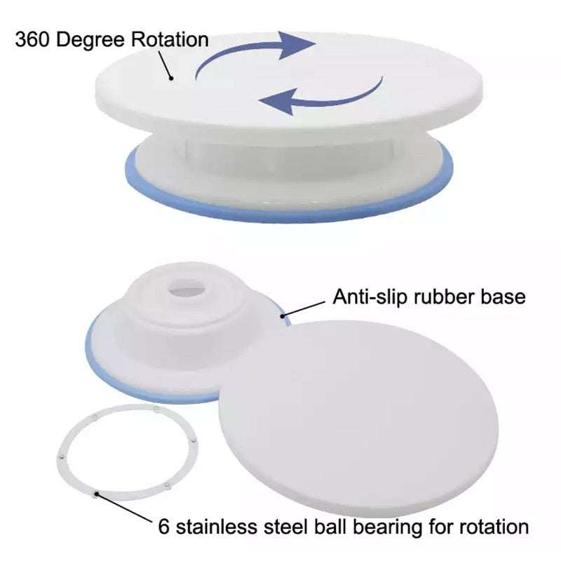 11 Inch Cookies Decorating Mini Turn Table Mini Spinning Cake Decorating Stand Baking Tools