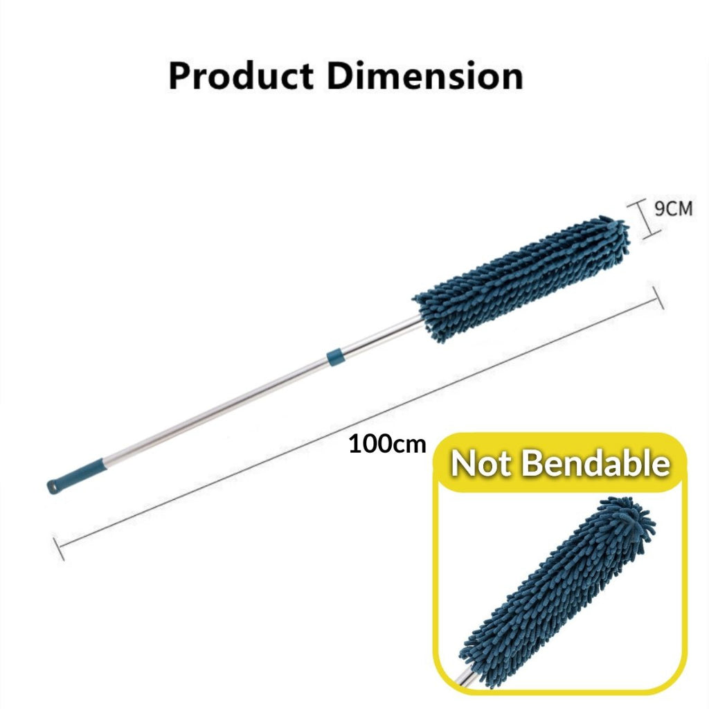 Microfiber Duster Cleaner Adjustable Extendable Cleaning Fan Bendable Head Pembersih Sawang Habuk