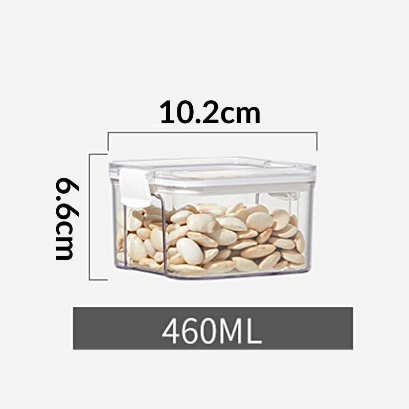 C&C Hanging Spice Box with Sliding Holder 900ml 2400ml 3400ml Transparent Kitchen Spice Storage Jar Grain Storage