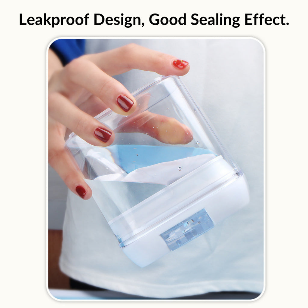 5pcs/set Stackable Airtight Twist Lock Transparent Food Storage Container Food Sealed Box Vacuum Sealed Kedap Udara