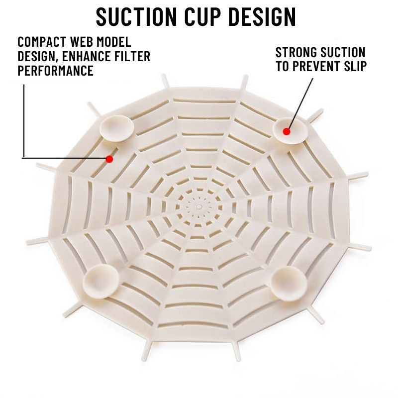 C&C Silicone Kitchen Sink Strainer Filter Drain Stopper Bathroom Hair Catcher Shower