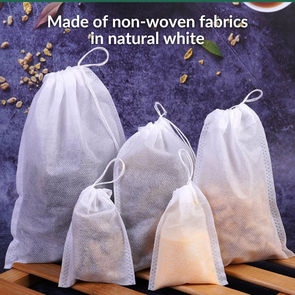 100Pcs Teabags Empty Scented Tea Bags With String Heal Seal Filter Paper Disposable Tea Filter Bags Uncang Teh Kosong
