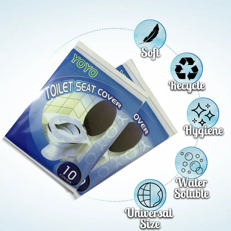 10pcs Disposable Toilet Seat Cover Waterproof Bacteria proof Cover Travel Portable Protection Pregnant 1