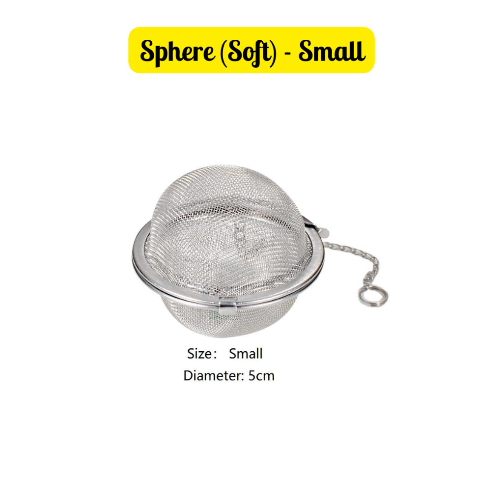 C&C Stainless Steel Tea Infuser Filter Locking Spice Tea Ball Mesh Strainer Bola Perasa Keluli Tahan Karat