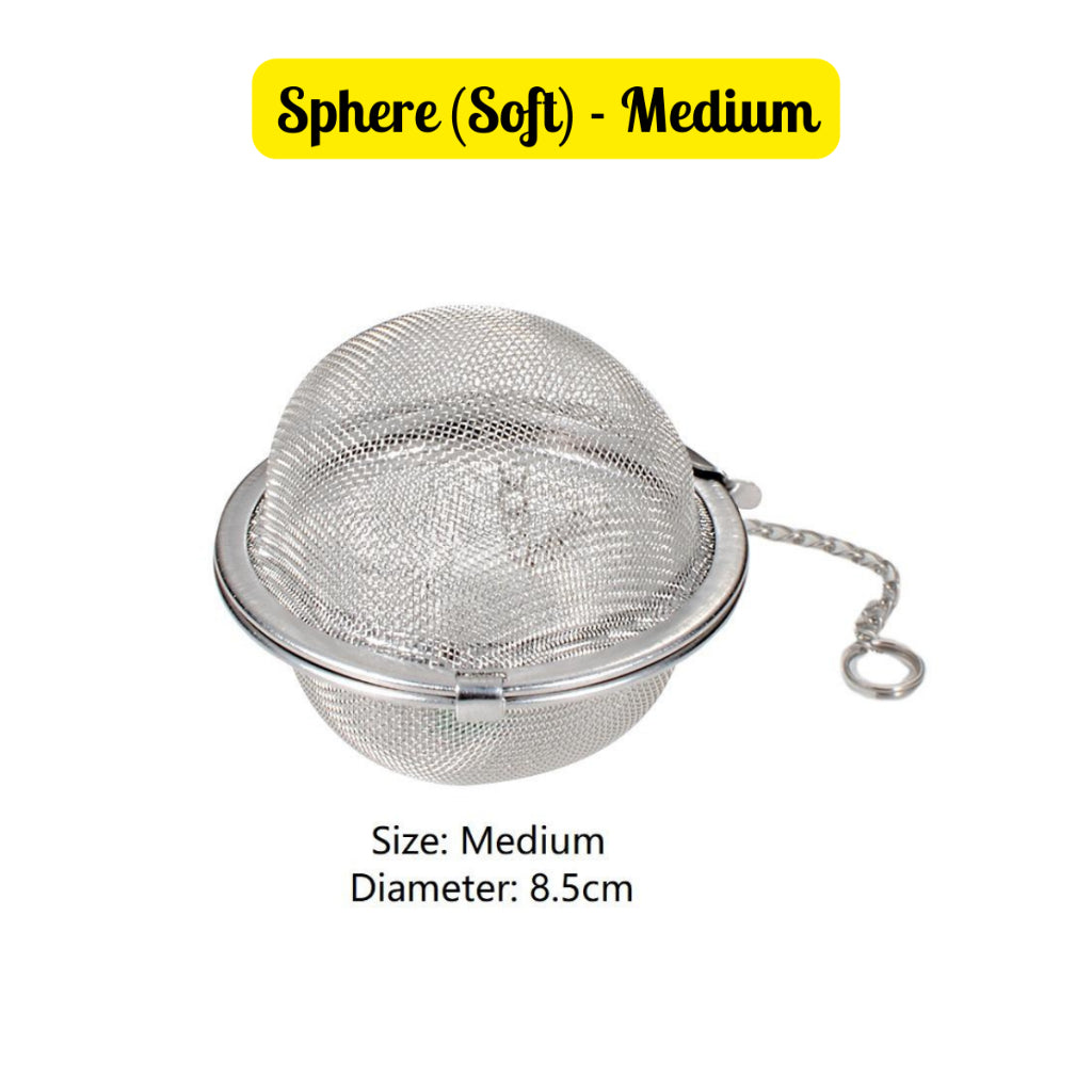 C&C Stainless Steel Tea Infuser Filter Locking Spice Tea Ball Mesh Strainer Bola Perasa Keluli Tahan Karat