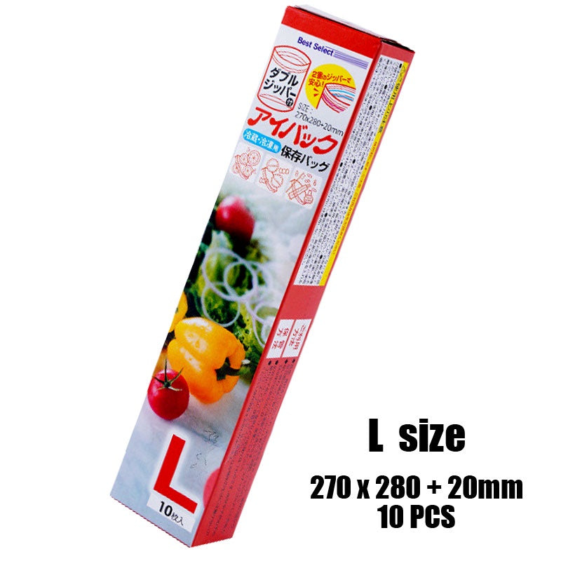 Food Freezer Zip Lock Food Bag Transparent Resealable Storage Zipper Bag Dry Frozen Plastic Bag Kitchenware