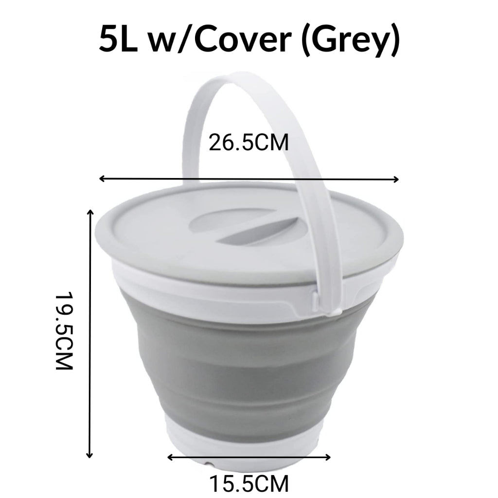 13L Foldable Pail Bucket Baldi Lipat Collapsible Foldable Bucket Tong Air Baldi Outdoor Car Fishing Pail