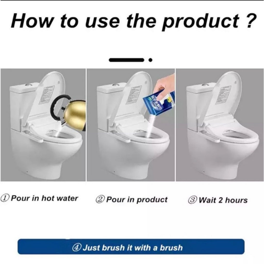 1pcs powder Toilet Cleaner Multifunctional Cleaner Fast Remover Concentrate Lemon Home Bathroom Toilet Floor Cleaning