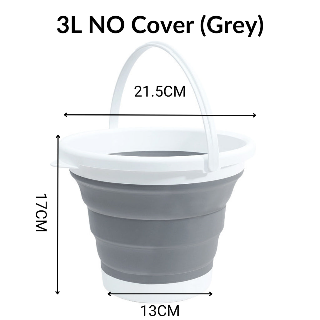 13L Foldable Pail Bucket Baldi Lipat Collapsible Foldable Bucket Tong Air Baldi Outdoor Car Fishing Pail