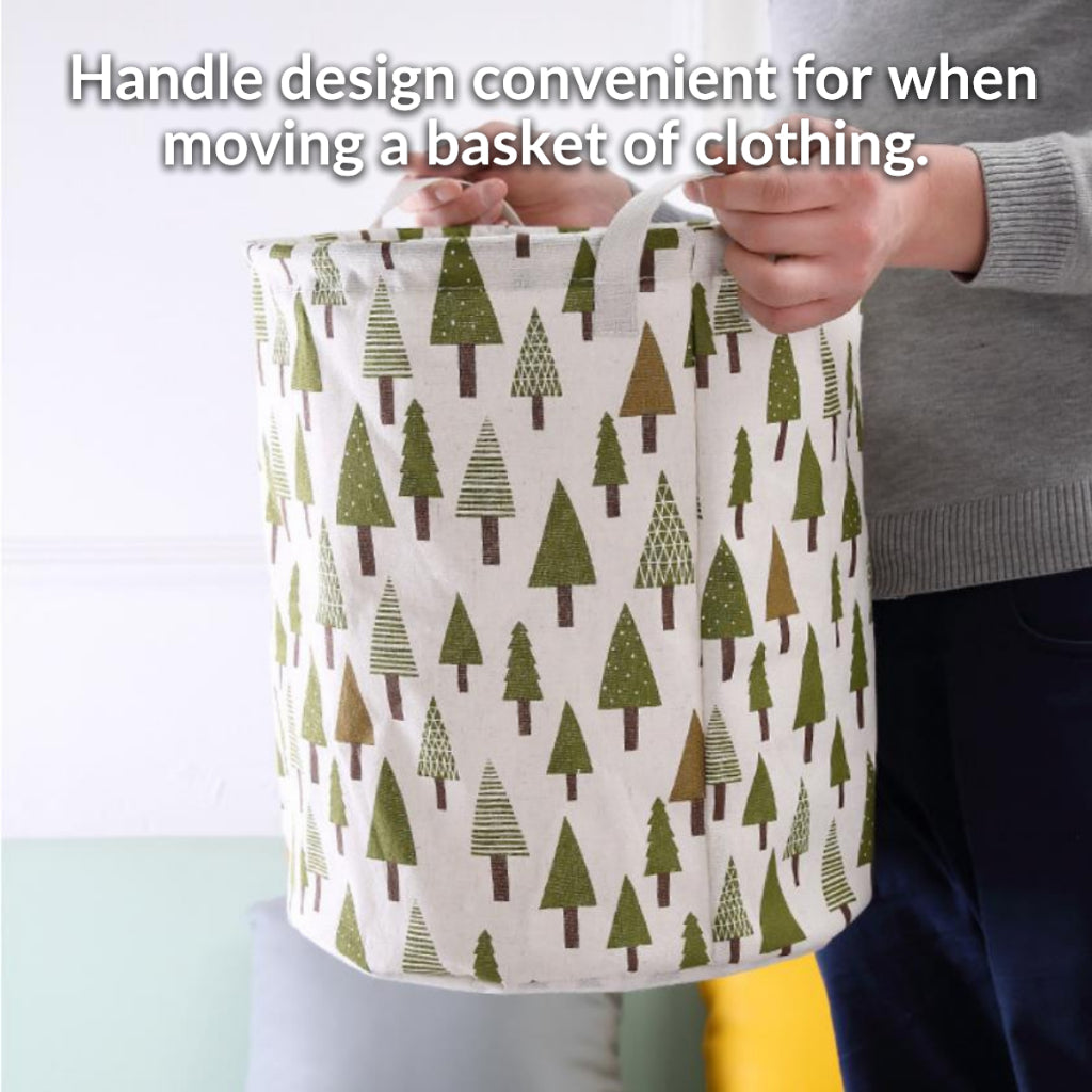 C&C Foldable Laundry Basket Laundry Dirty Cloth Storage Toy Organizer Bakul Simpan Baju Laundry