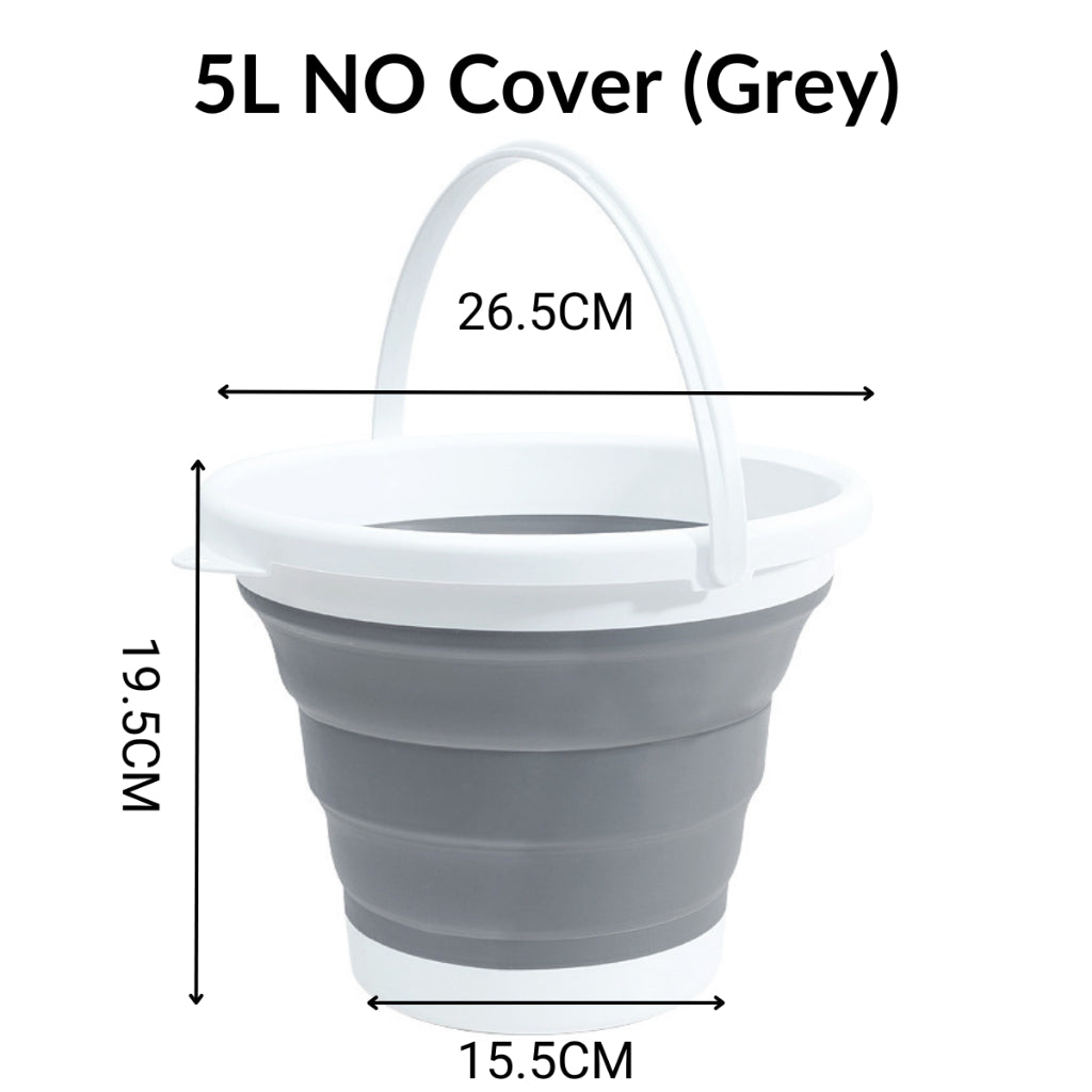 13L Foldable Pail Bucket Baldi Lipat Collapsible Foldable Bucket Tong Air Baldi Outdoor Car Fishing Pail
