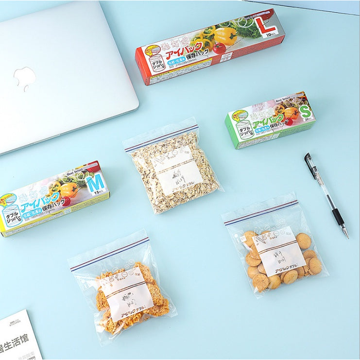 Food Freezer Zip Lock Food Bag Transparent Resealable Storage Zipper Bag Dry Frozen Plastic Bag Kitchenware