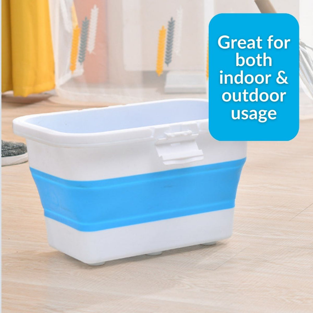 13L Foldable Pail Bucket Baldi Lipat Collapsible Foldable Bucket Tong Air Baldi Outdoor Car Fishing Pail
